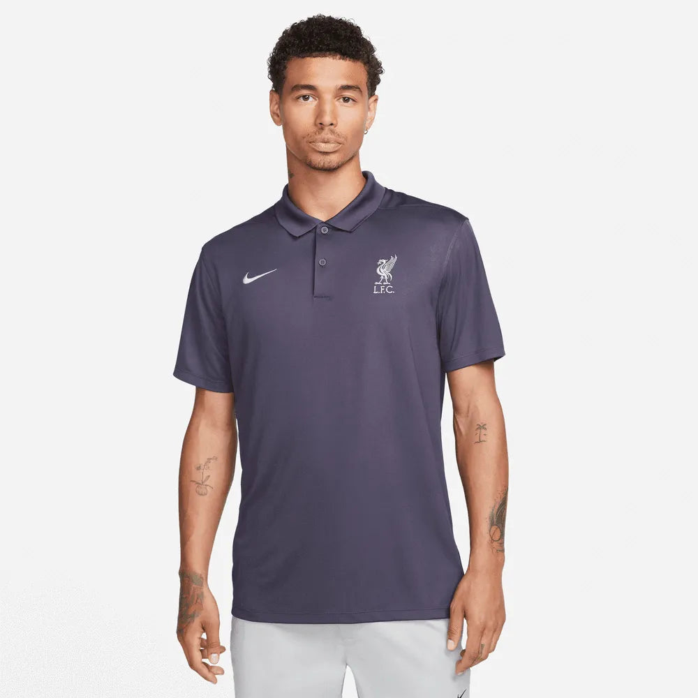 Nike dri fit polo purple best sale