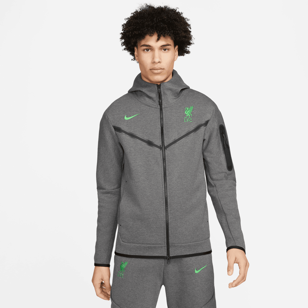 Buy Liverpool Tech Fleece Black Presentation Jacket 2022/2023 Nike Adults Large