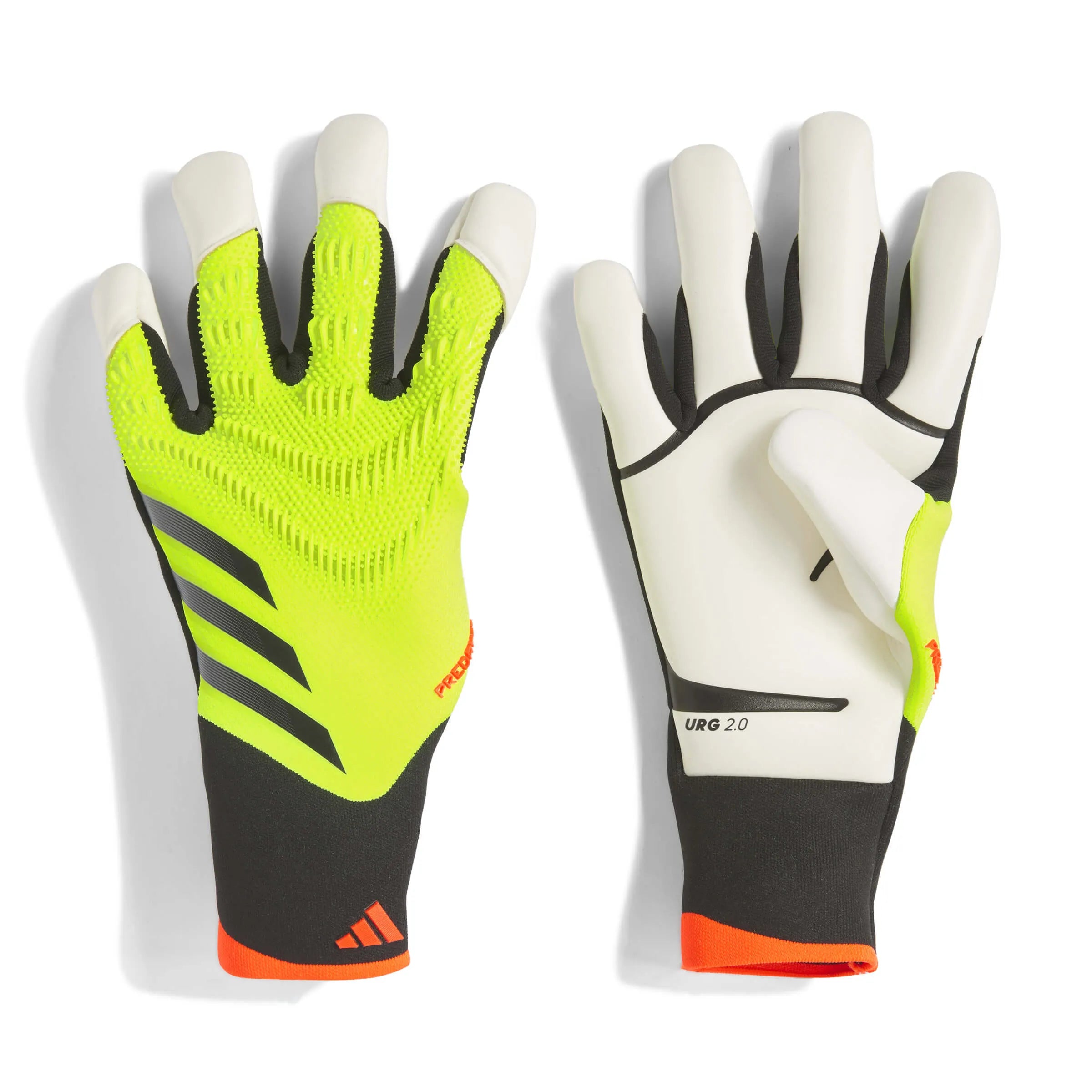 Adidas Predator Pro Hybrid Gloves Goalkeeper Solar Yellow Black Solar Red 7