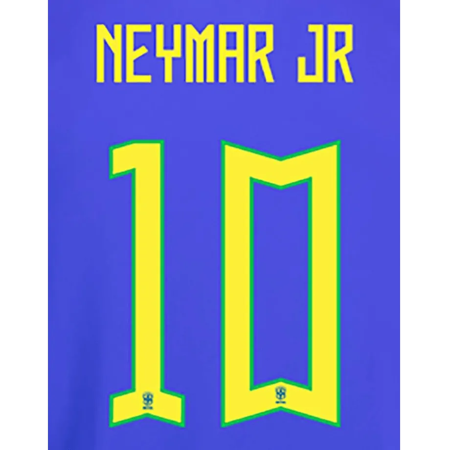 Neymar JR #10 Brazil Home Player Soccer newest Jersey Nike Size:L