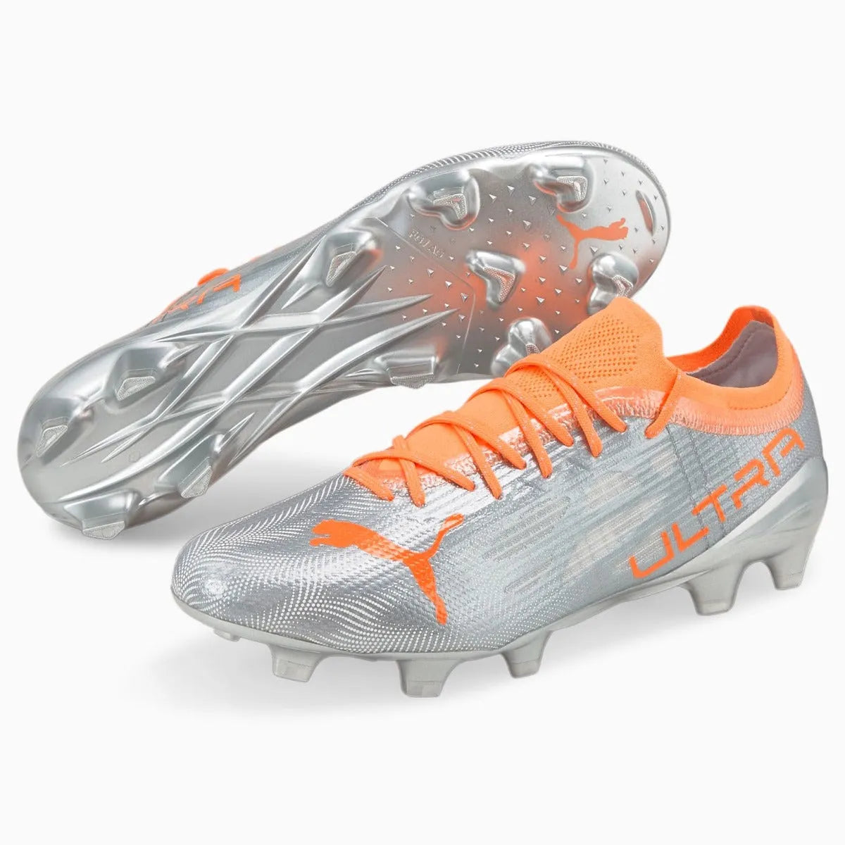 New Puma Ultra 1.4 shops FG/AG Men's Soccer Cleats (106694-01) Size 10.5 silver neon