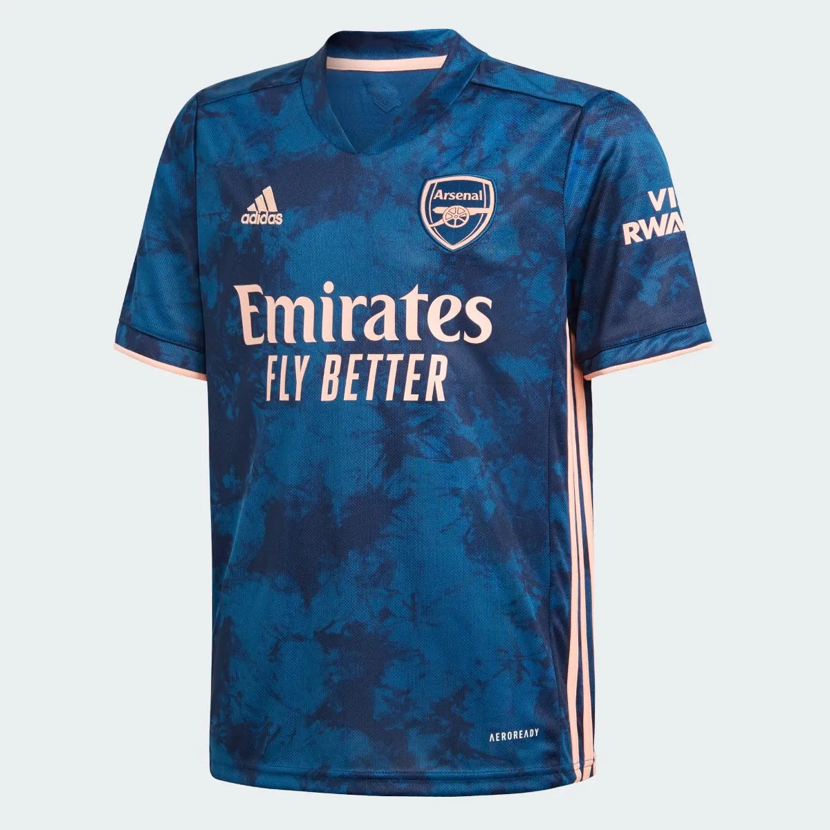 Adidas 2020 21 Arsenal Youth Third Jersey Blue Pink