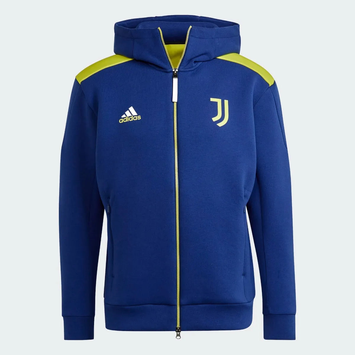 Adidas 2021 22 Juventus Zone Jacket Navy Yellow