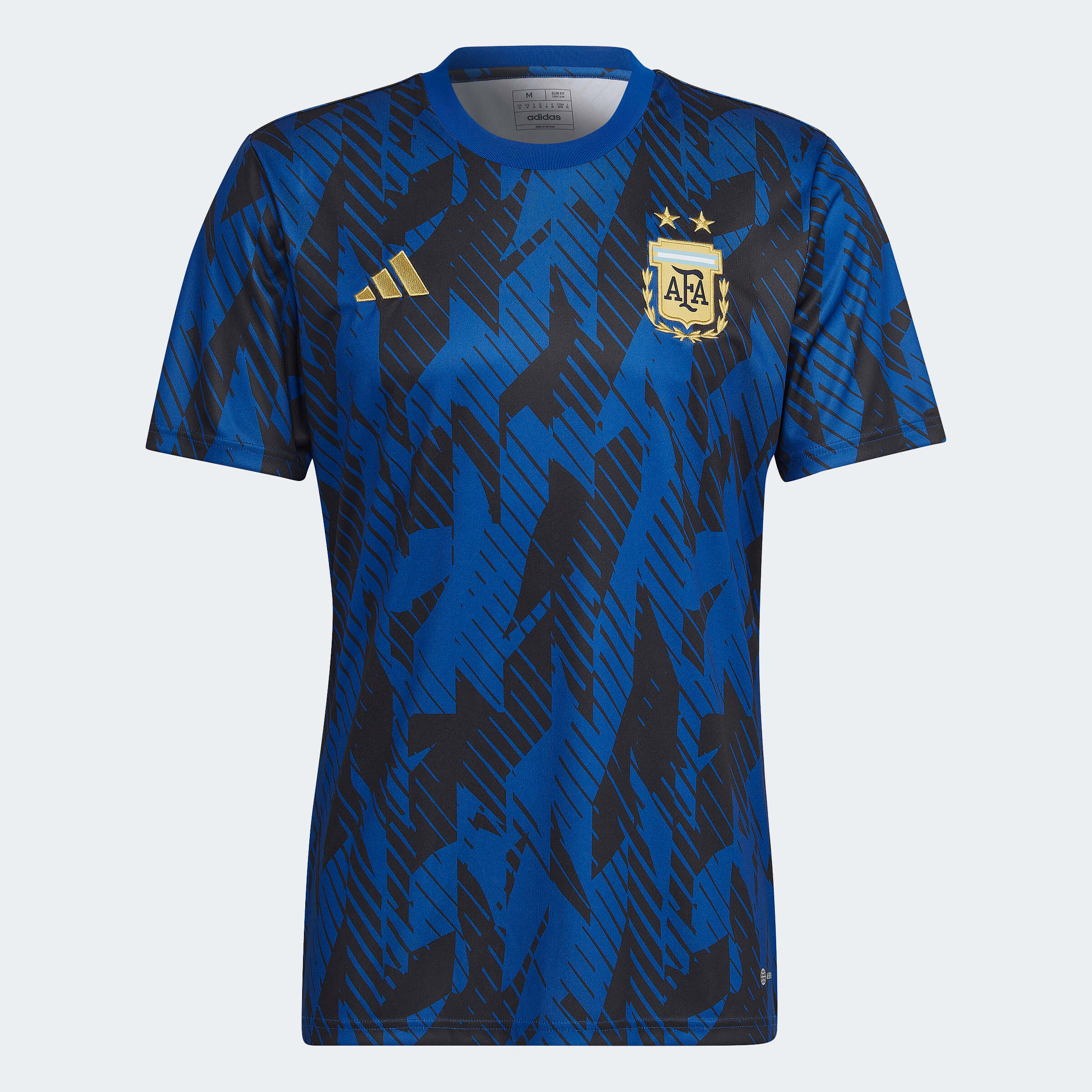 2022-23 adidas - Argentina Royal Jersey Pre-Match Blue-Black