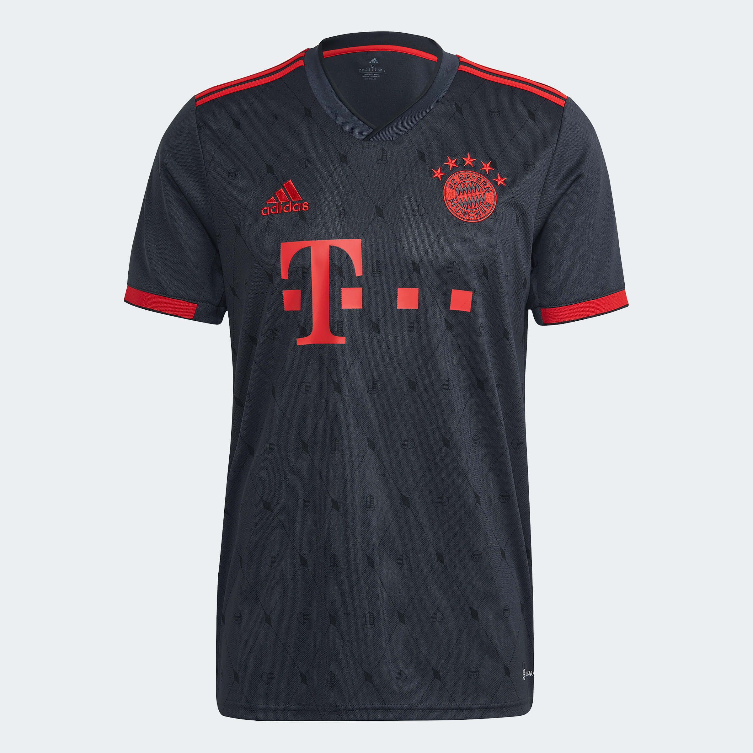 adidas Germany 2022 LS Away Jersey - Black / Red