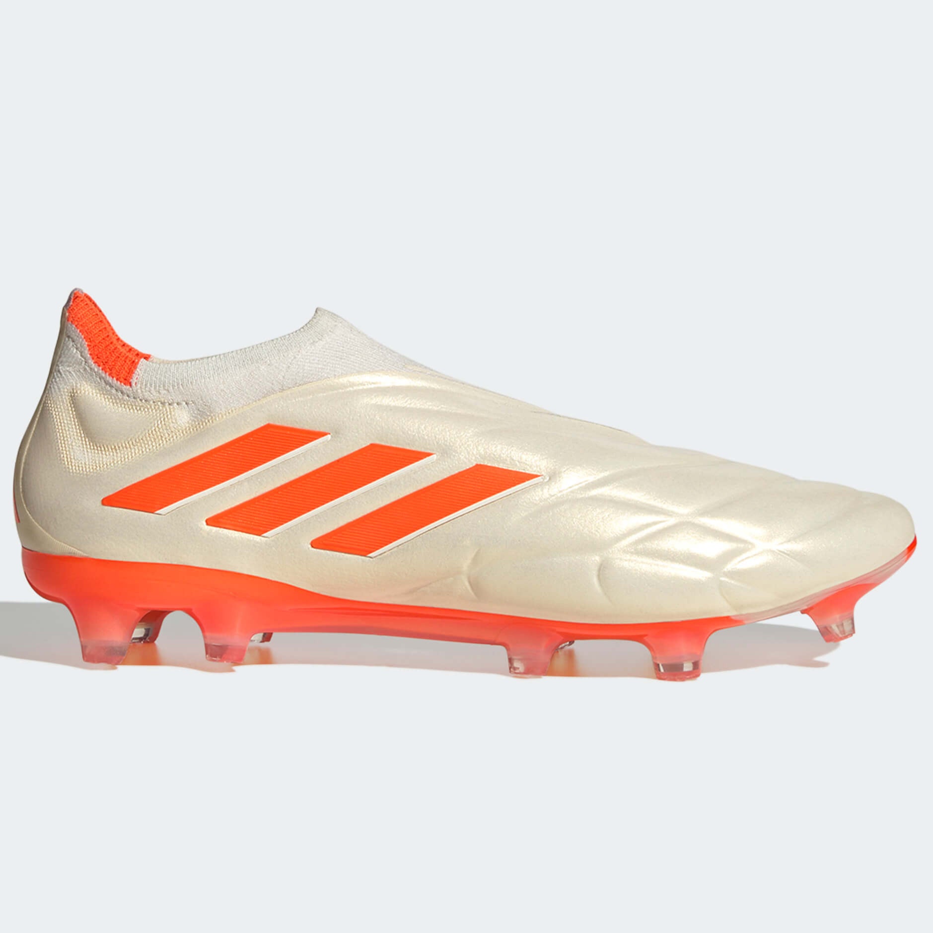 adidas Copa Pure+ FG Firm Ground Soccer Cleat - Off White/Orange