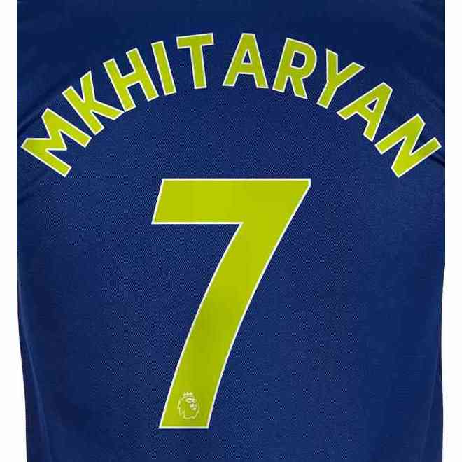 Arsenal 2019/22 Home Mkhitaryan #7 Jersey Name Set-White in 2023