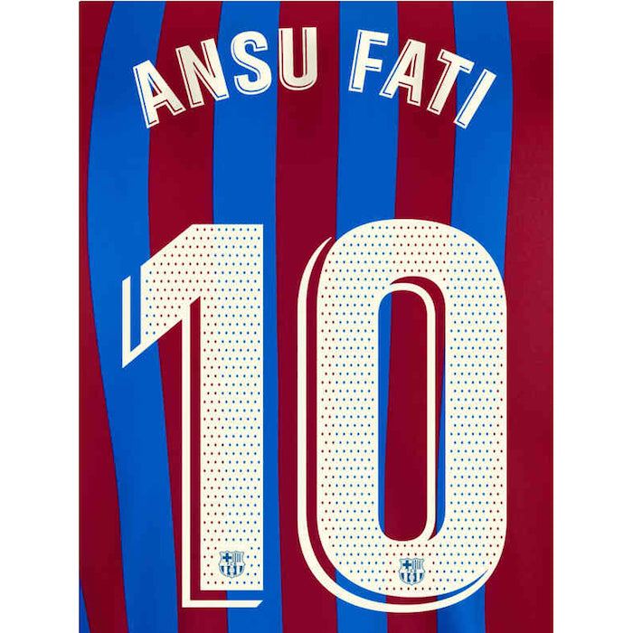 Argentina 2021/22 Home Messi #10 Jersey Name Set