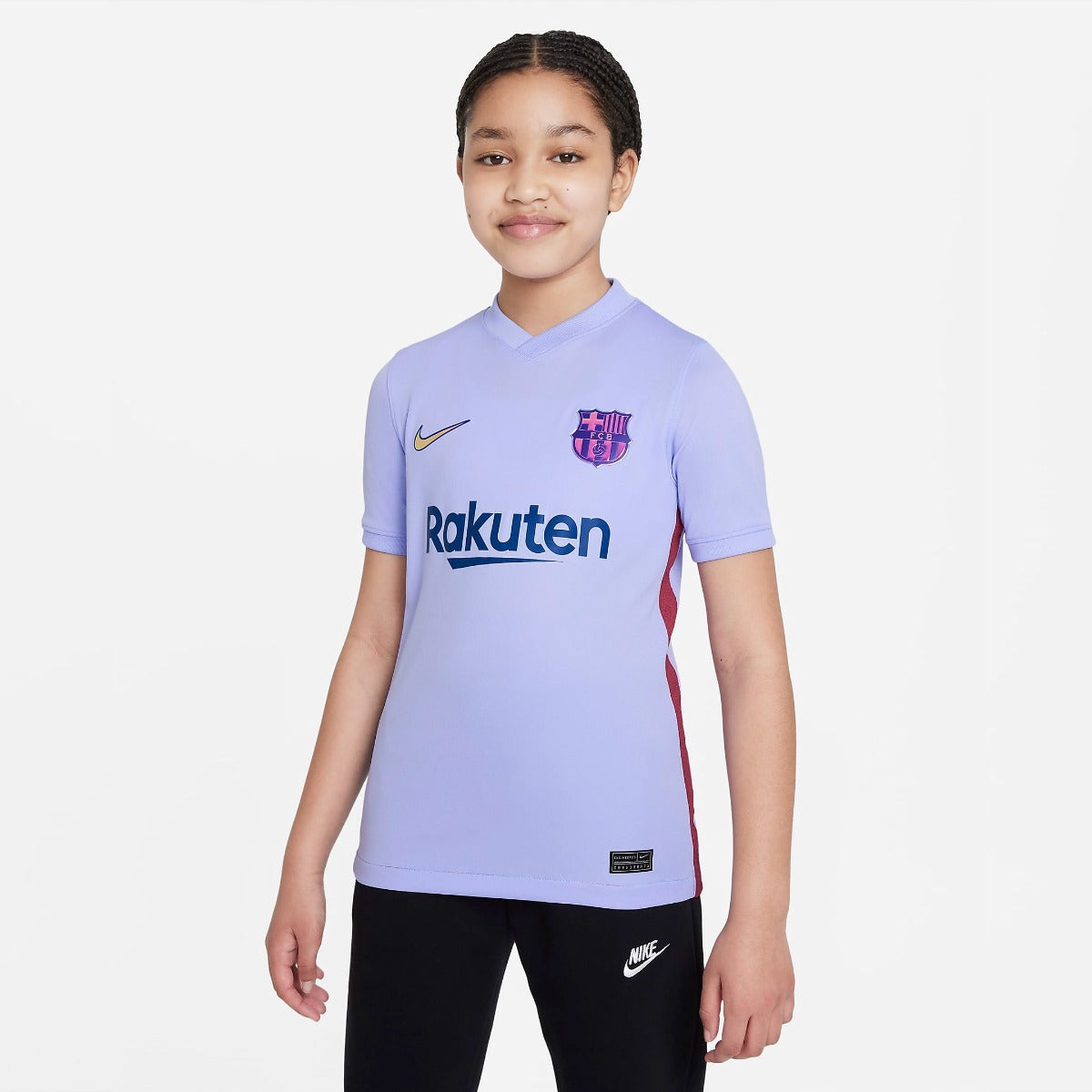 contact Beenmerg neutrale Nike 2021-22 Barcelona Youth Away Jersey - Purple Pulse