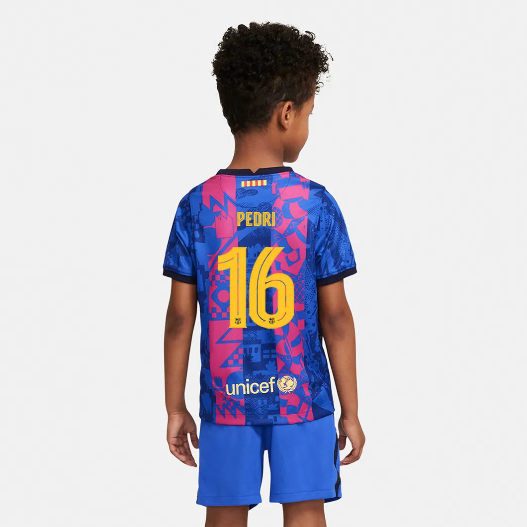 Messi Paris Blue Soccer Kids Jersey + Shorts + Socks Set Kit Size Medium  (8-9 Years Old) for Youth