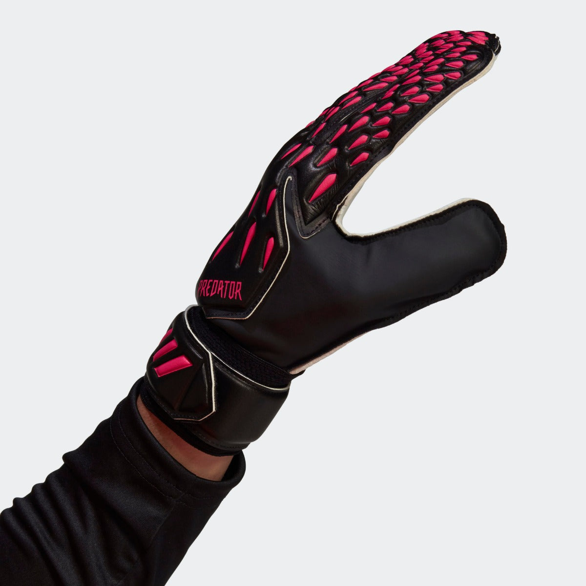 claramente Aparador sol Adidas Predator Training Goalkeeper Gloves - Black-Pink