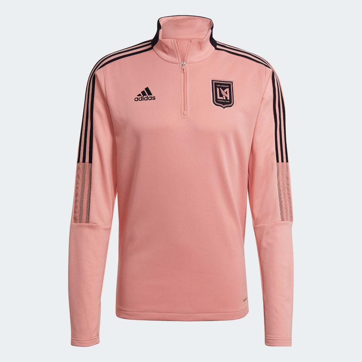 Men's Adidas Pink LAFC Warm Top AEROREADY Quarter-Zip Jacket