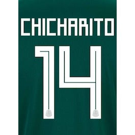 Mexico 2022/23 Home Chicharito #14 Jersey Name Set