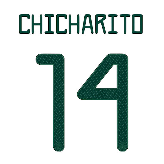 Azteca Soccer 2020/21 La Galaxy Home Chicharito #14 Official Nameset