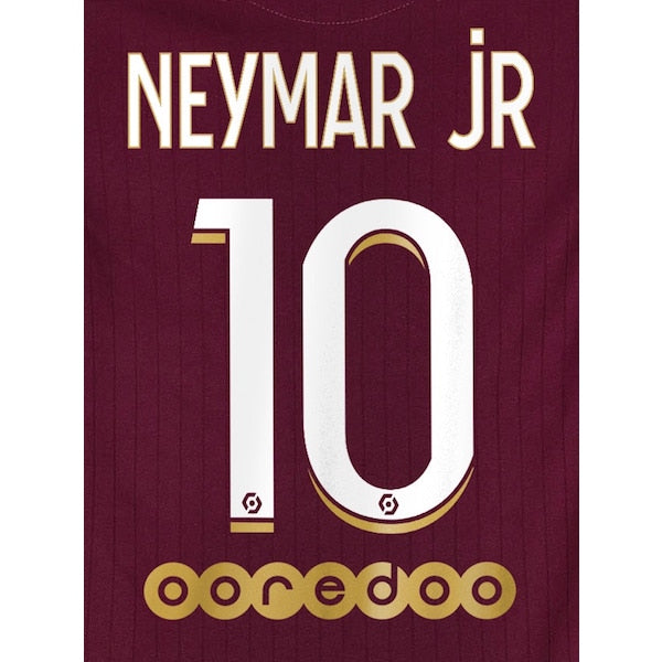 Uni Sport PSG 2020/21 Away Neymar Jr #10 Jersey Name Set