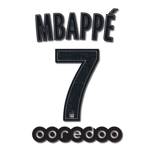 Uni Sport PSG 2019/20 Home Mbappe #7 Youth Jersey Name Set