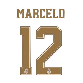 Uni Sport Real Madrid 2020/21 Away Marcelo #12 Jersey Name Set