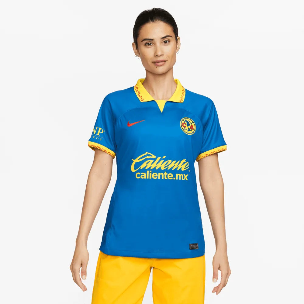 Nike 2023-24 Club America Women's Stadium Away Jersey (Model - Front)