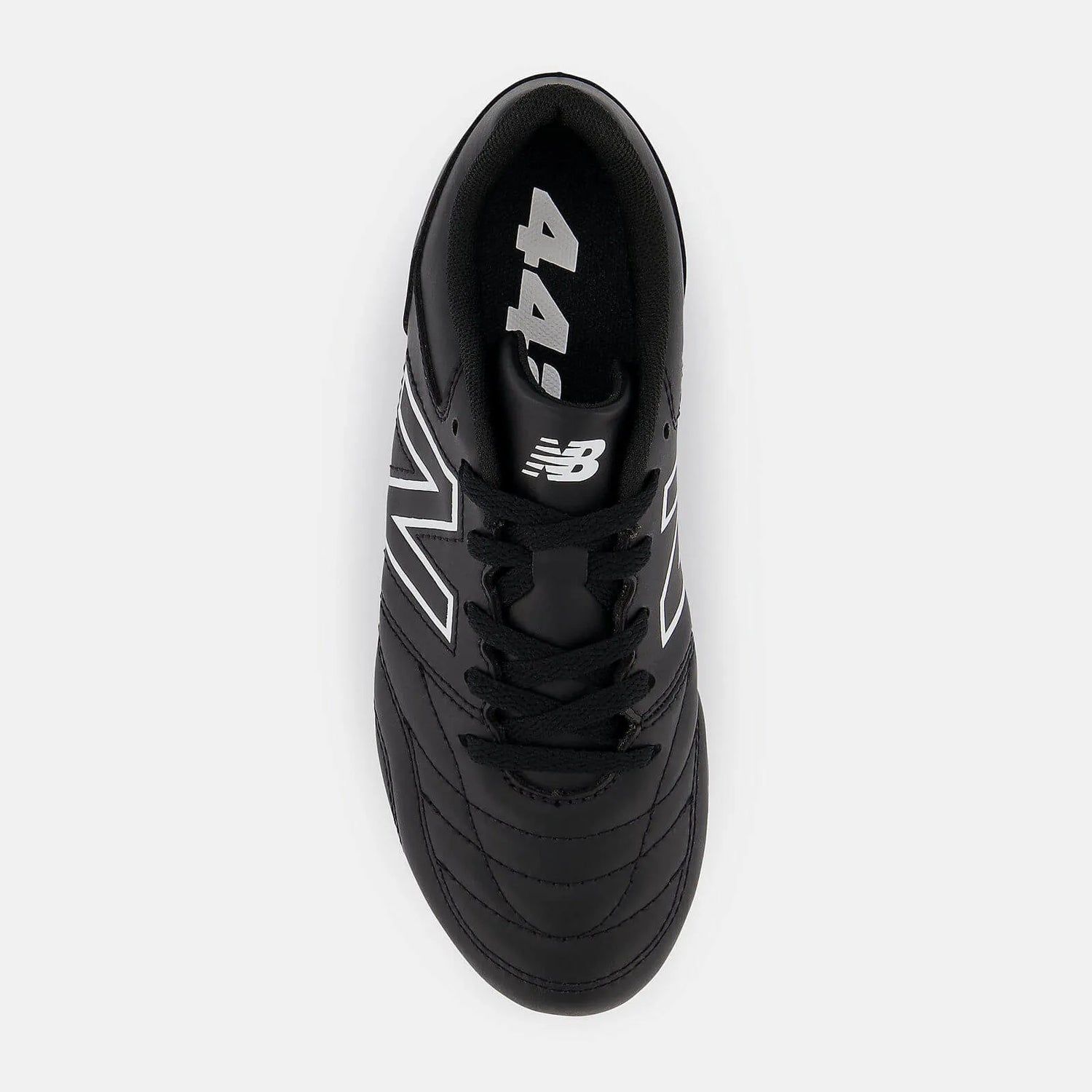 New Balance JR 442 V2 Academy FG Wide - Black-White (Top)