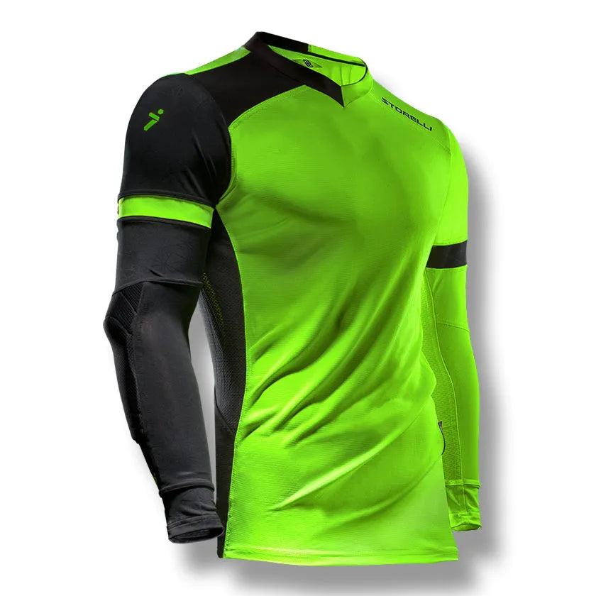 Storelli Exoshield Gladiator Goalkeeper Jersey - Green (Front)