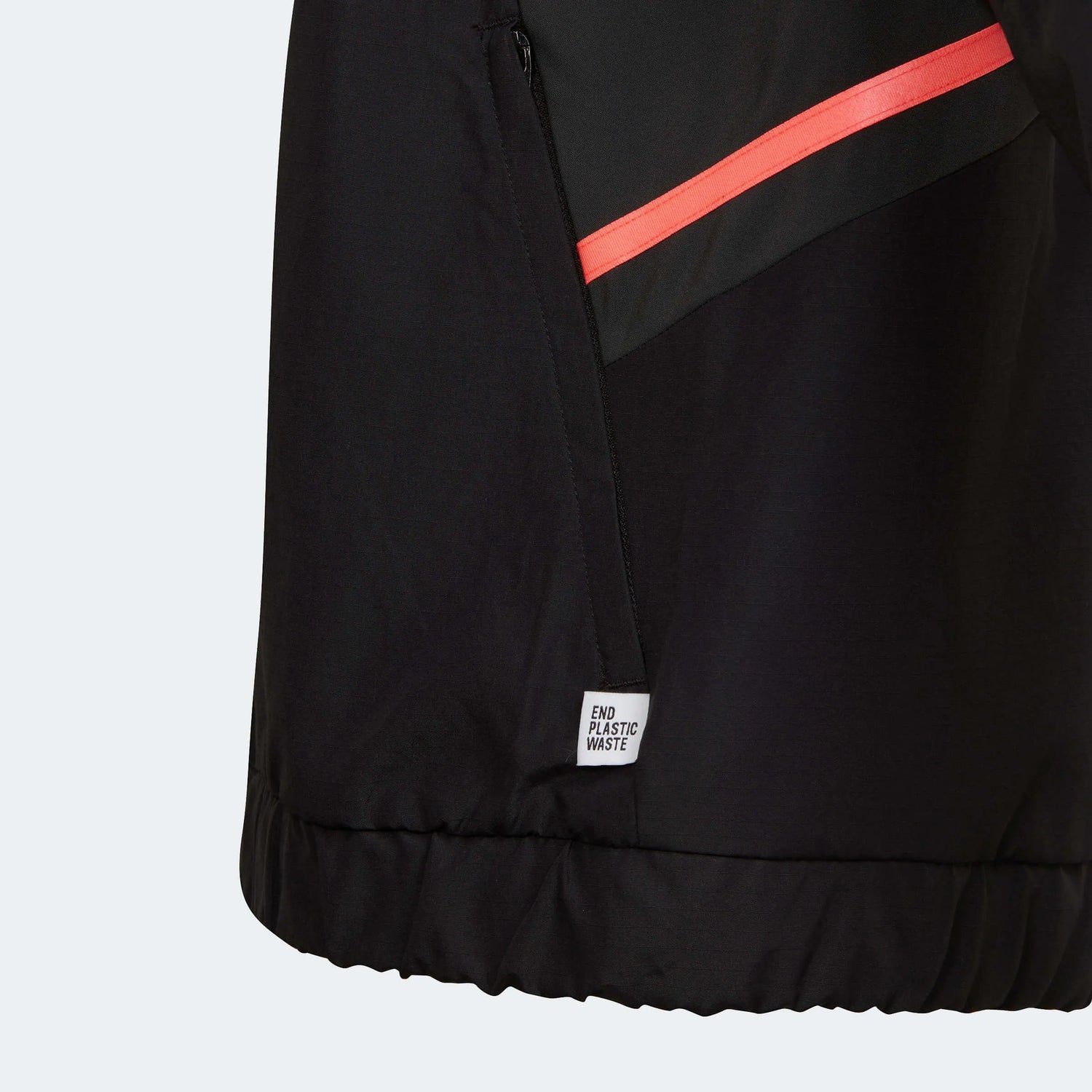 adidas 2022-23 Juventus Youth Anthem Jacket - Black (Detail 2)