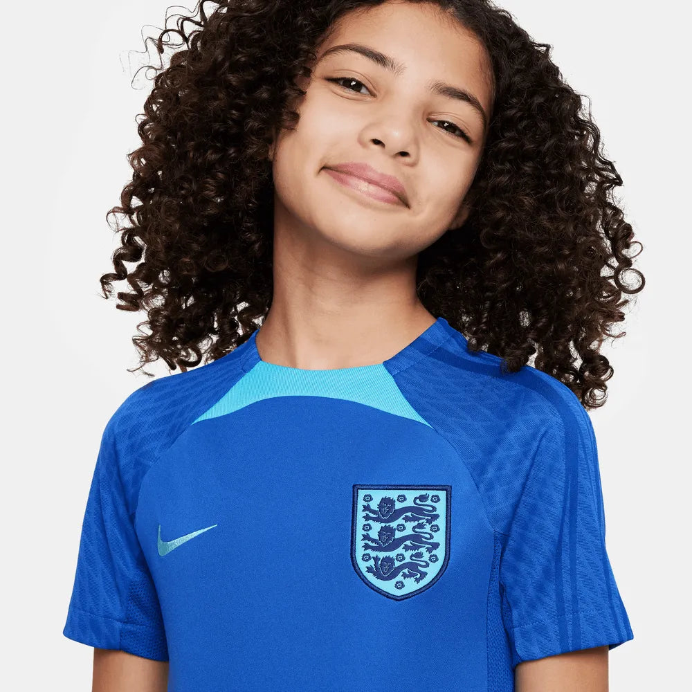 Nike 2022-23 England Youth DF Strike Top Game Royal-Blue Flury (Detail 1)