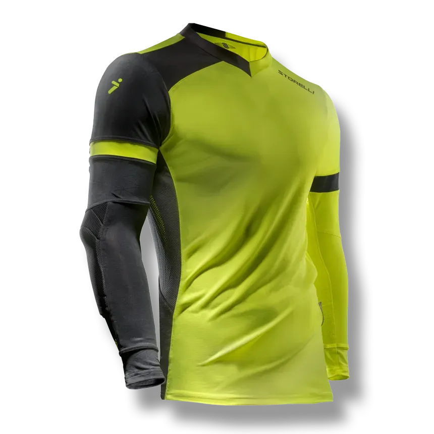 Storelli Exoshield Gladiator Youth Goalkeeper Jersey - Volt (Front)