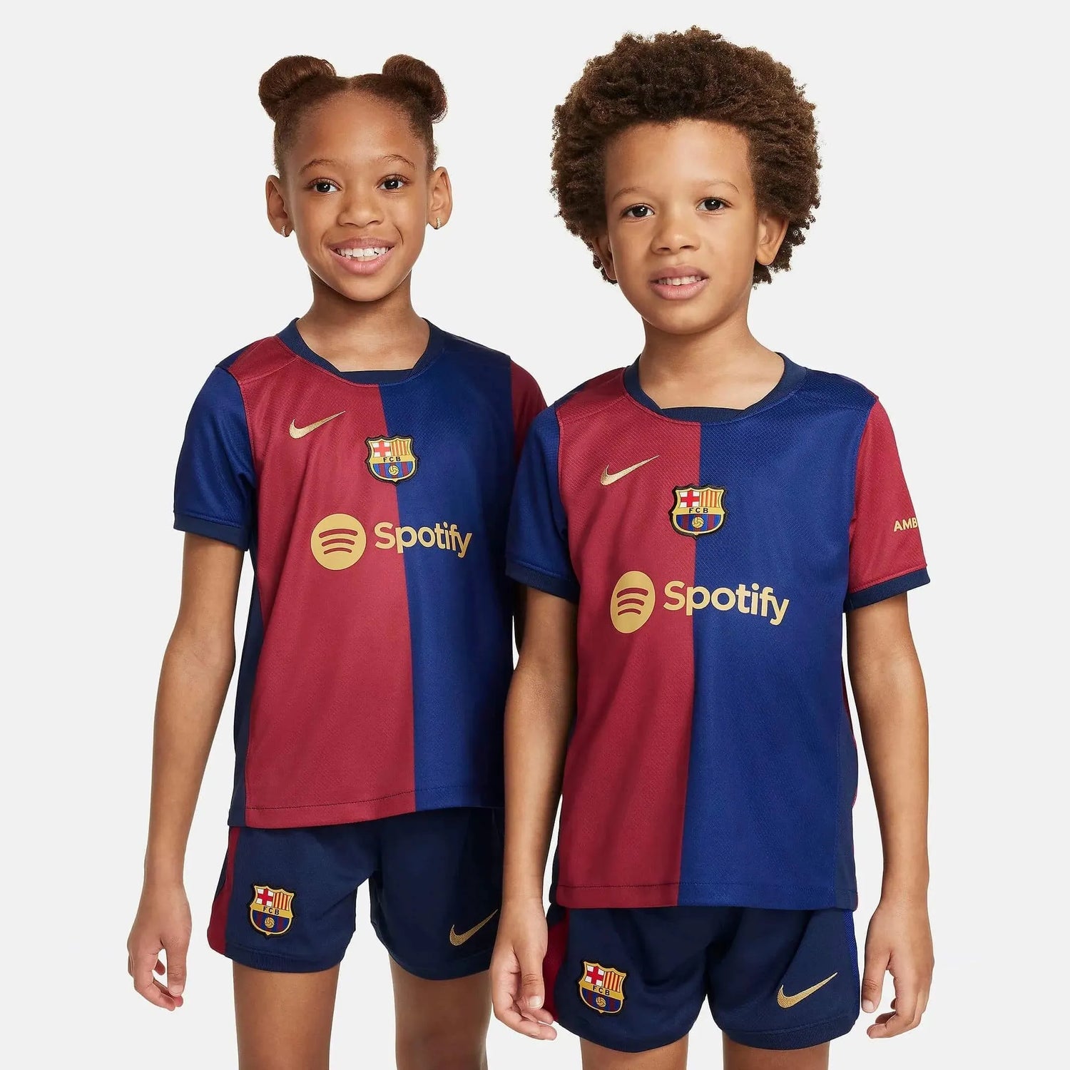 Nike 2024-25 Barcelona Little Kids' Stadium Home Kit (Models - Jersey)