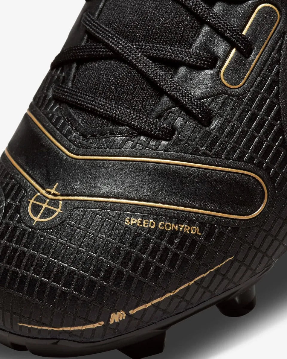 Nike JR Superfly 8 Academy FG-MG - Black-Silver-Gold (Detail 2)