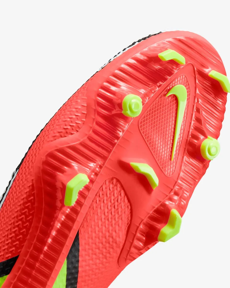 Nike Phantom GT2 PRO DF FG - White-Volt-Crimson (Detail 1)