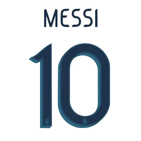 Argentina 2019/20 Home Messi #10 Jersey Name Set