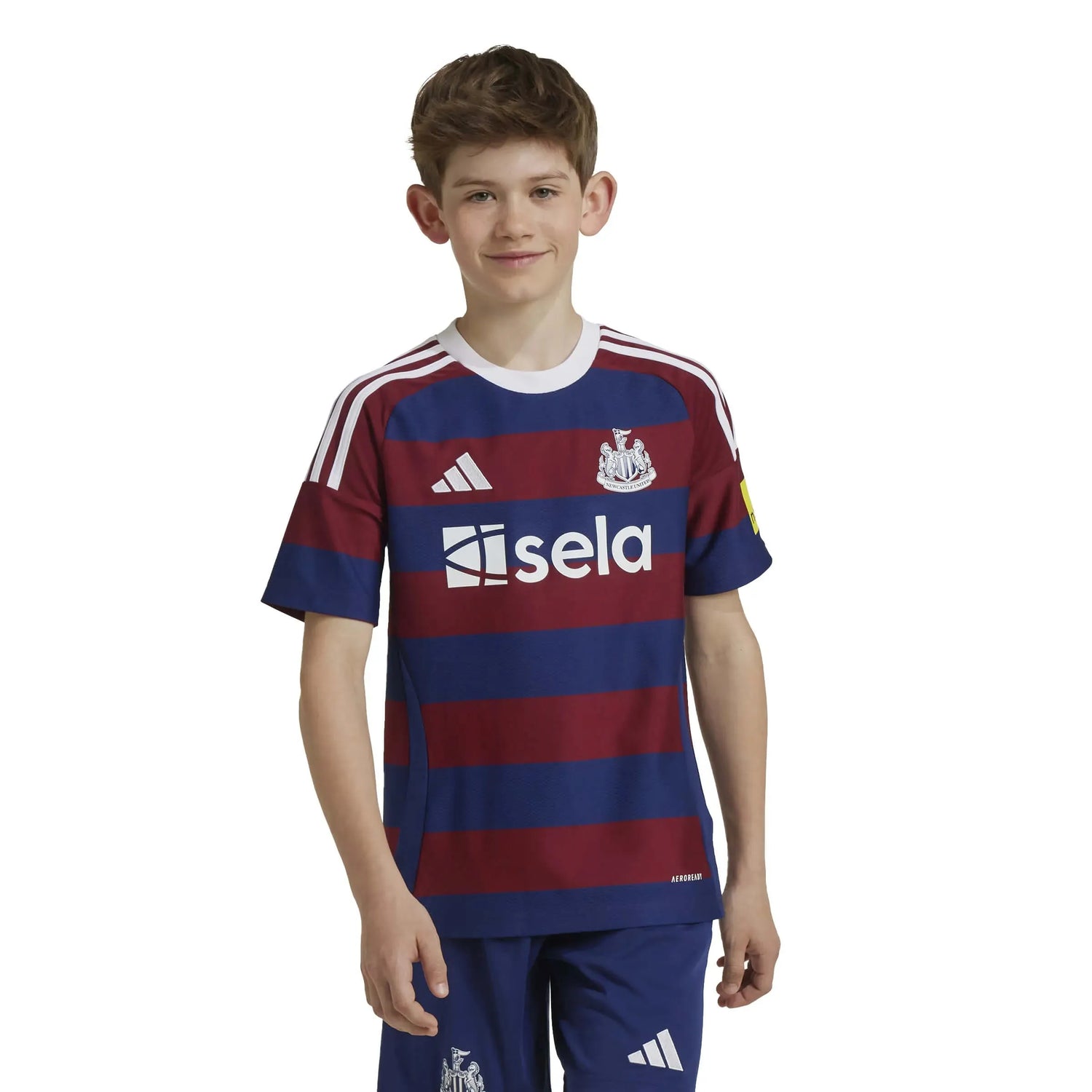 adidas 2024-25 Newcastle Youth Stadium Away Jersey (Model - Front)