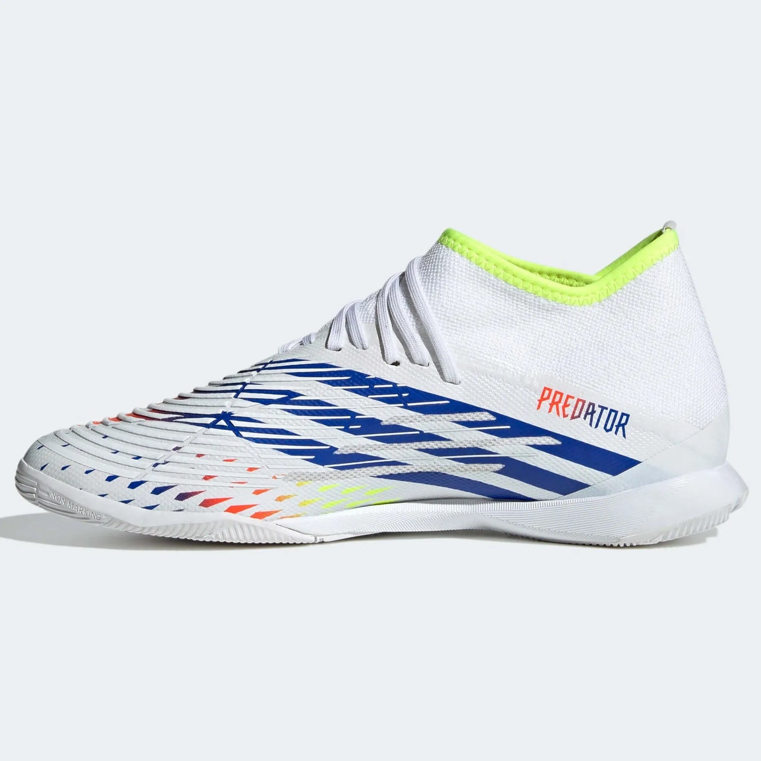 adidas Predator Edge.3 Indoor - White-Yellow-Blue (Side 2)