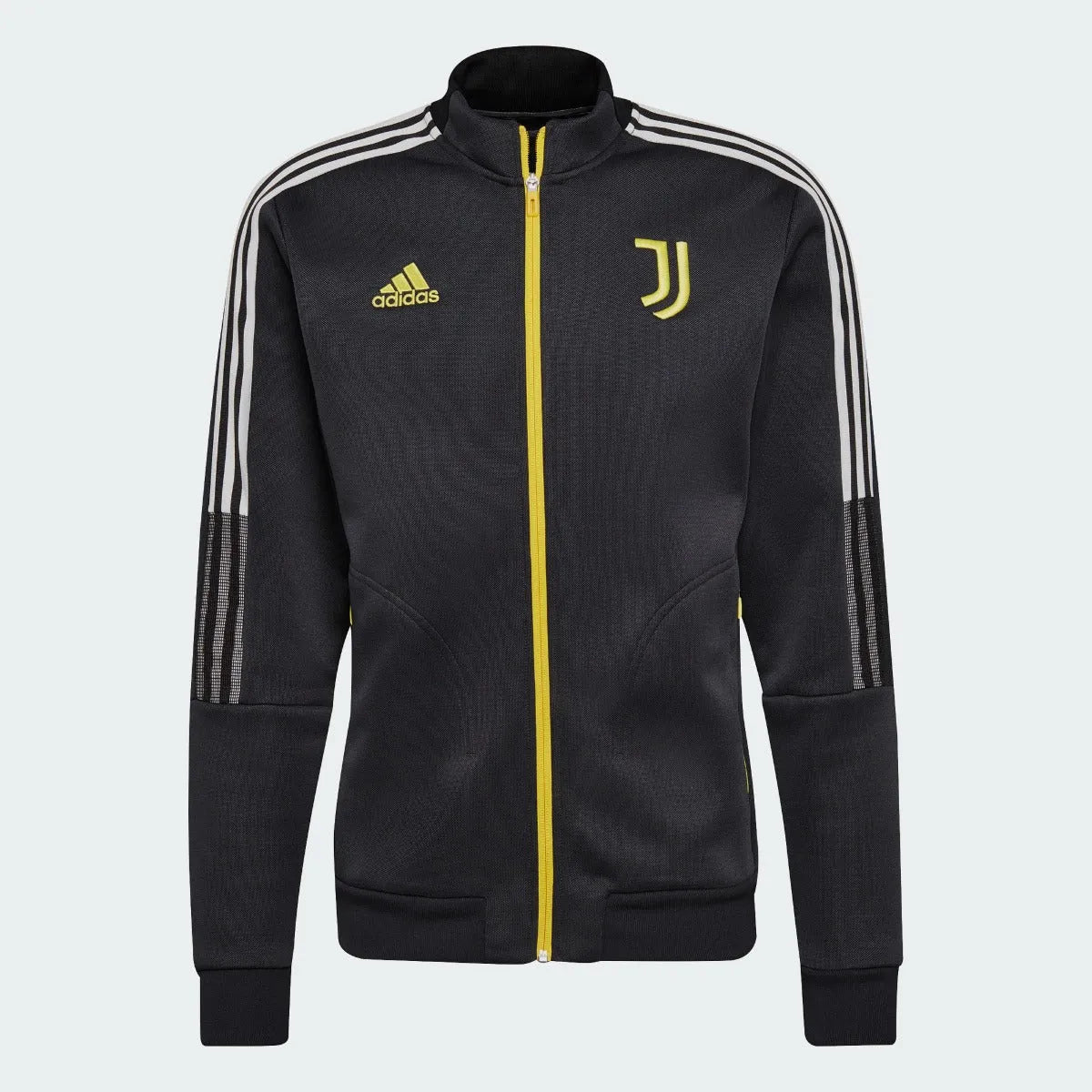 Adidas 2021-22 Juventus Anthem Jacket - Carbon-Yellow (Front)