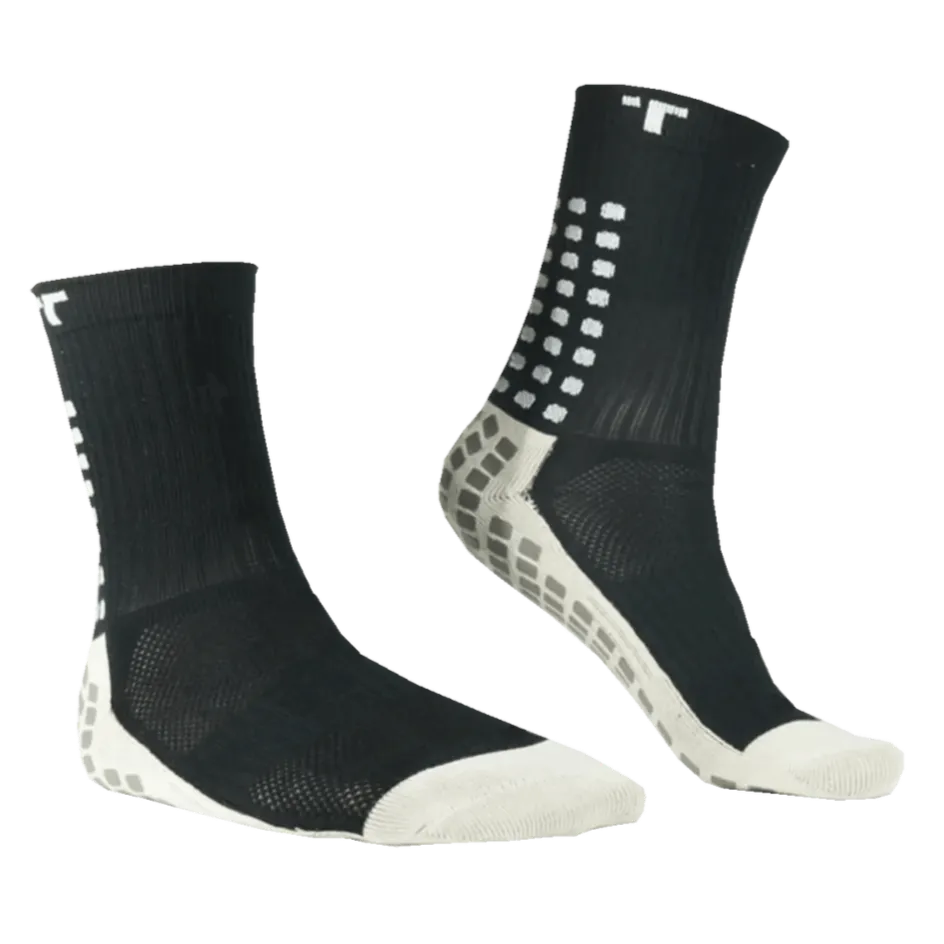 TruSox Mid-Calf Crew Length Socks Black (Pair)