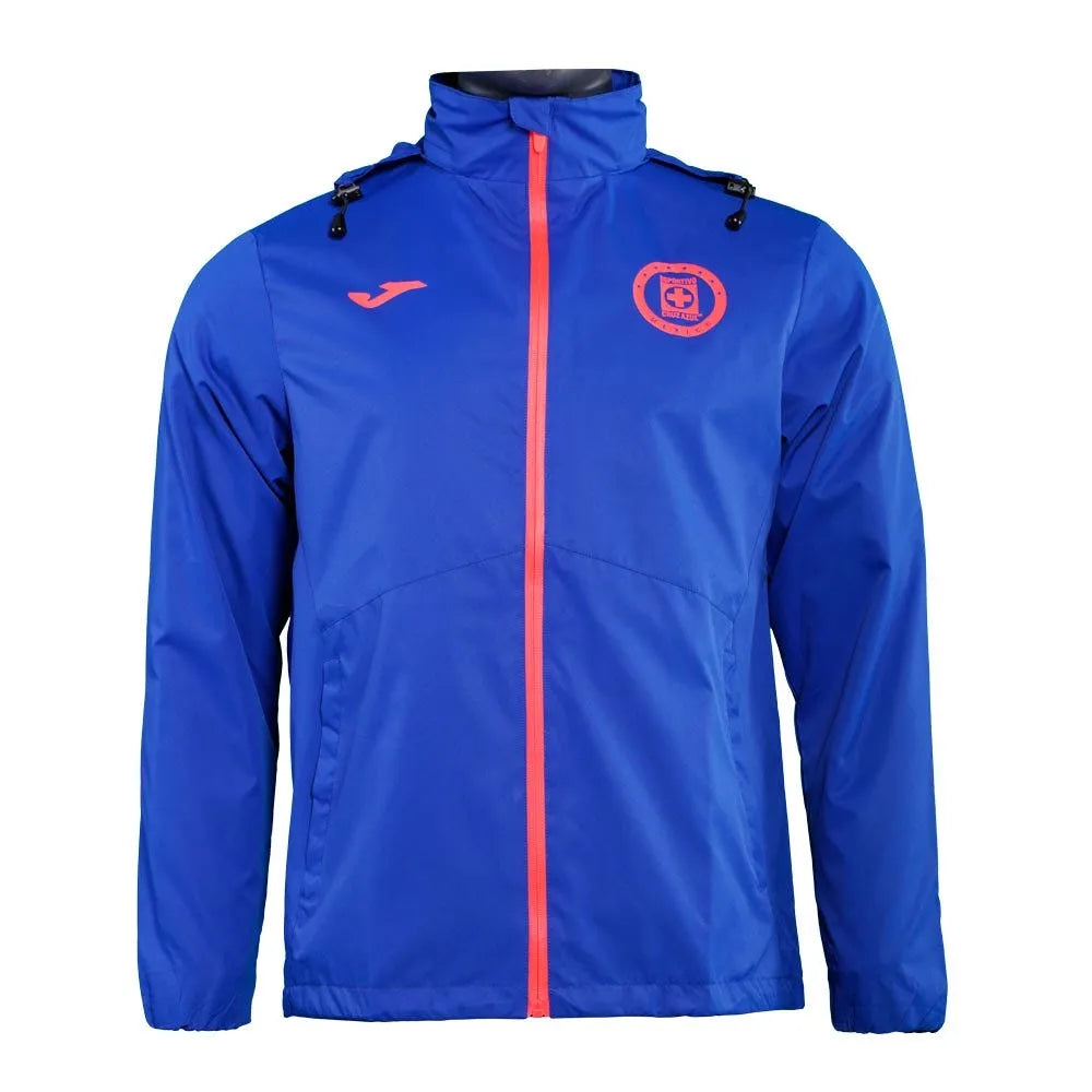 Joma 2021-22 Cruz Azul Raincoat Jacket - Royal (Front)