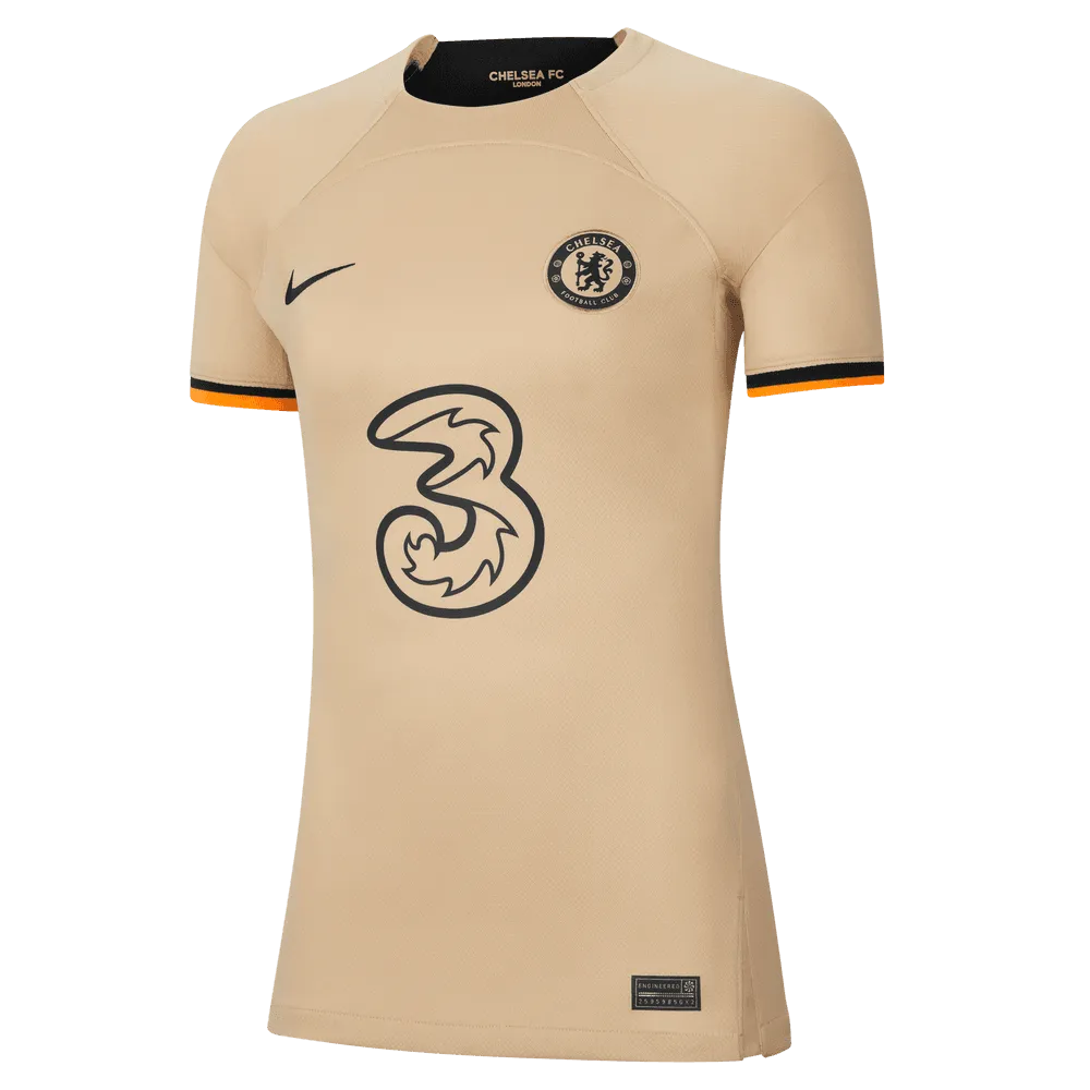 Nike 2022-23 Chelsea Womens Stadium Third Jersey - Sesame-Black (Front)