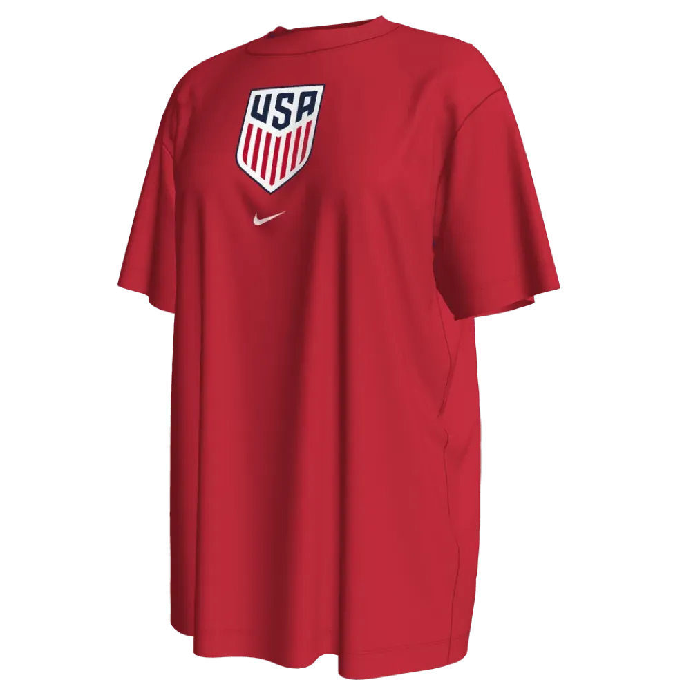 Nike 2022-23 USA Women's Crest WC22 Tee - Red (Front)