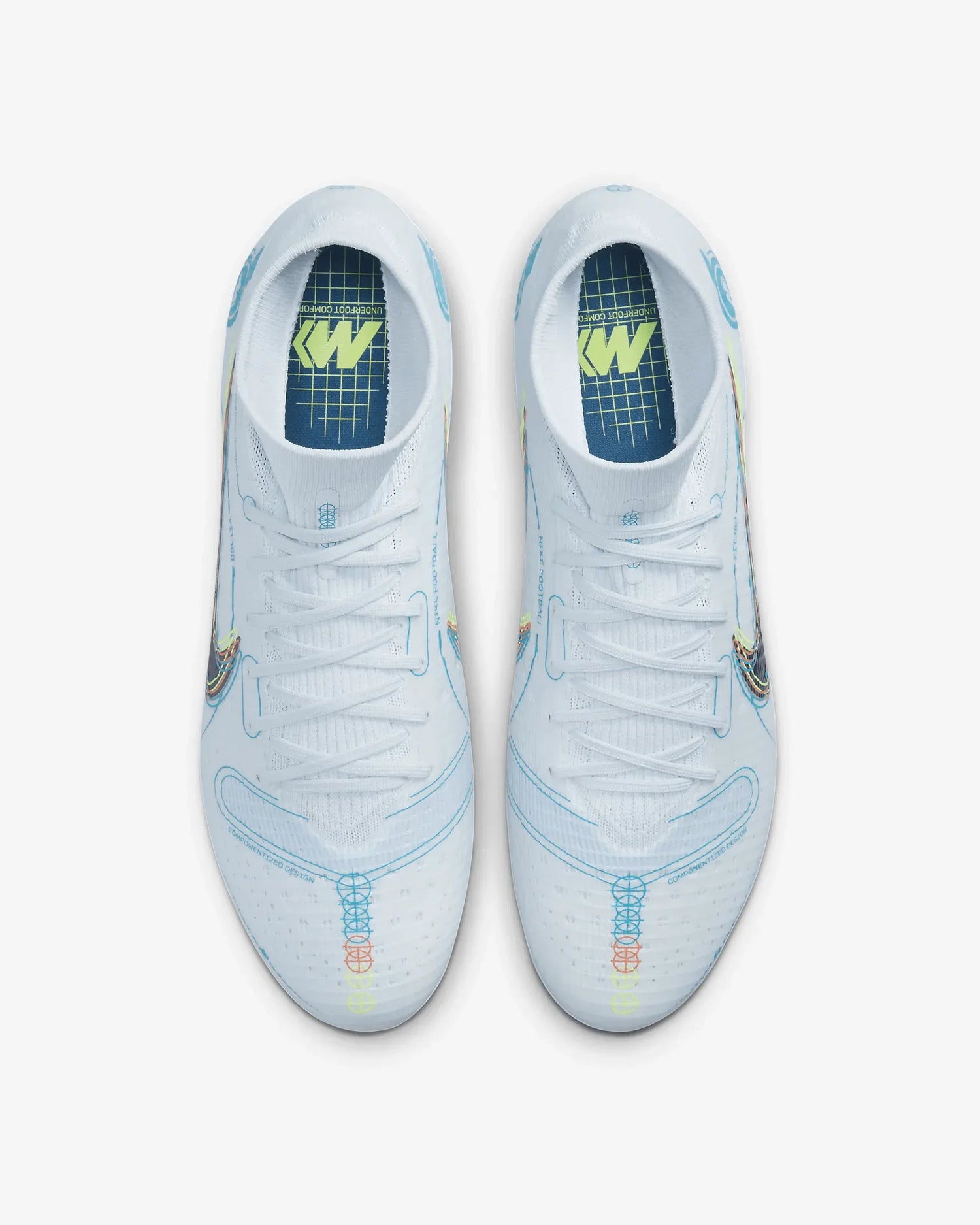 Nike Superfly 8 Pro FG - Grey-Blue (Pair - Top)