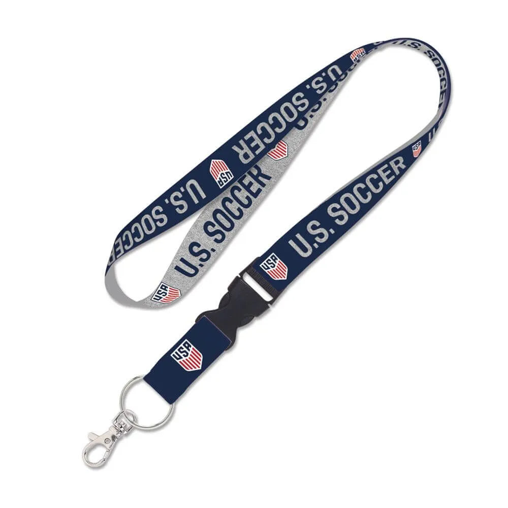 Wincraft USMNT 1" Lanyard - Navy-Grey (Front)