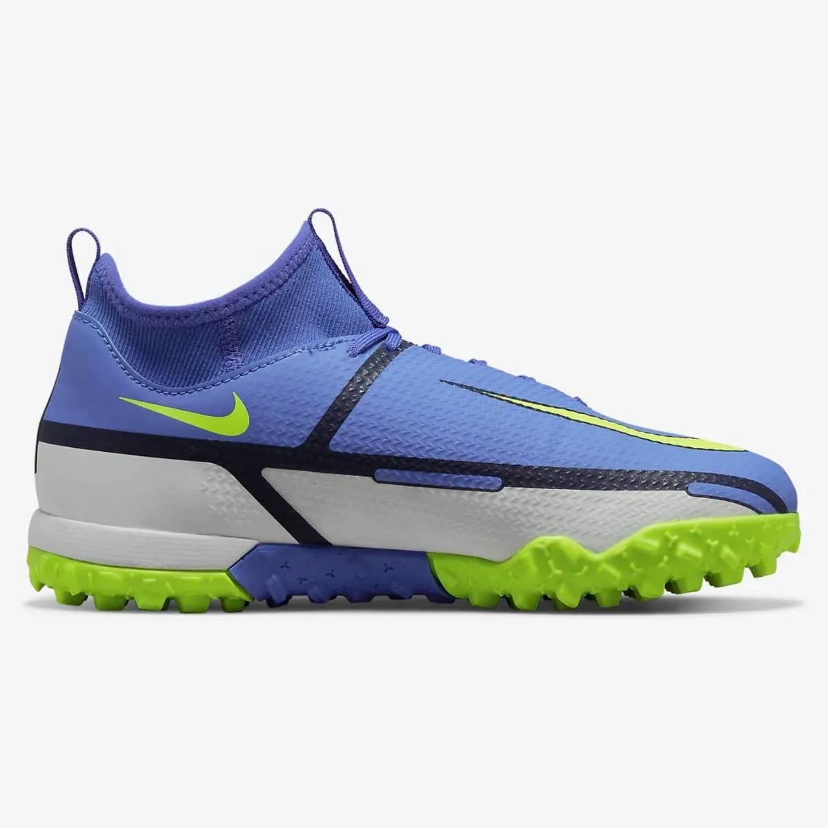 Nike JR Phantom Gt2 Academy DF TF - Sapphire-Volt-Grey (Side 2)