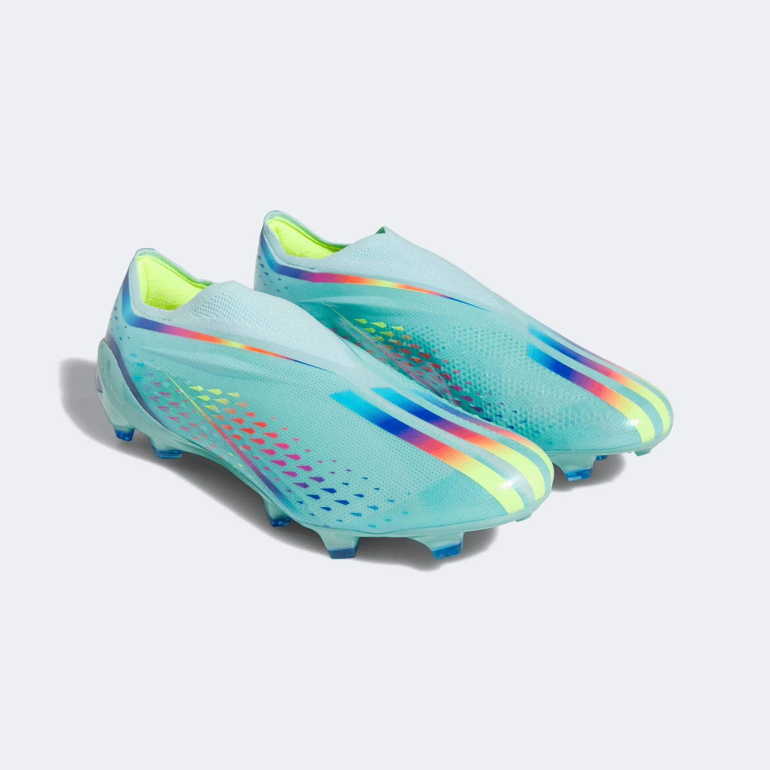 adidas X Speedportal+ FG - Aqua-Blue (Pair - Diagonal Front)