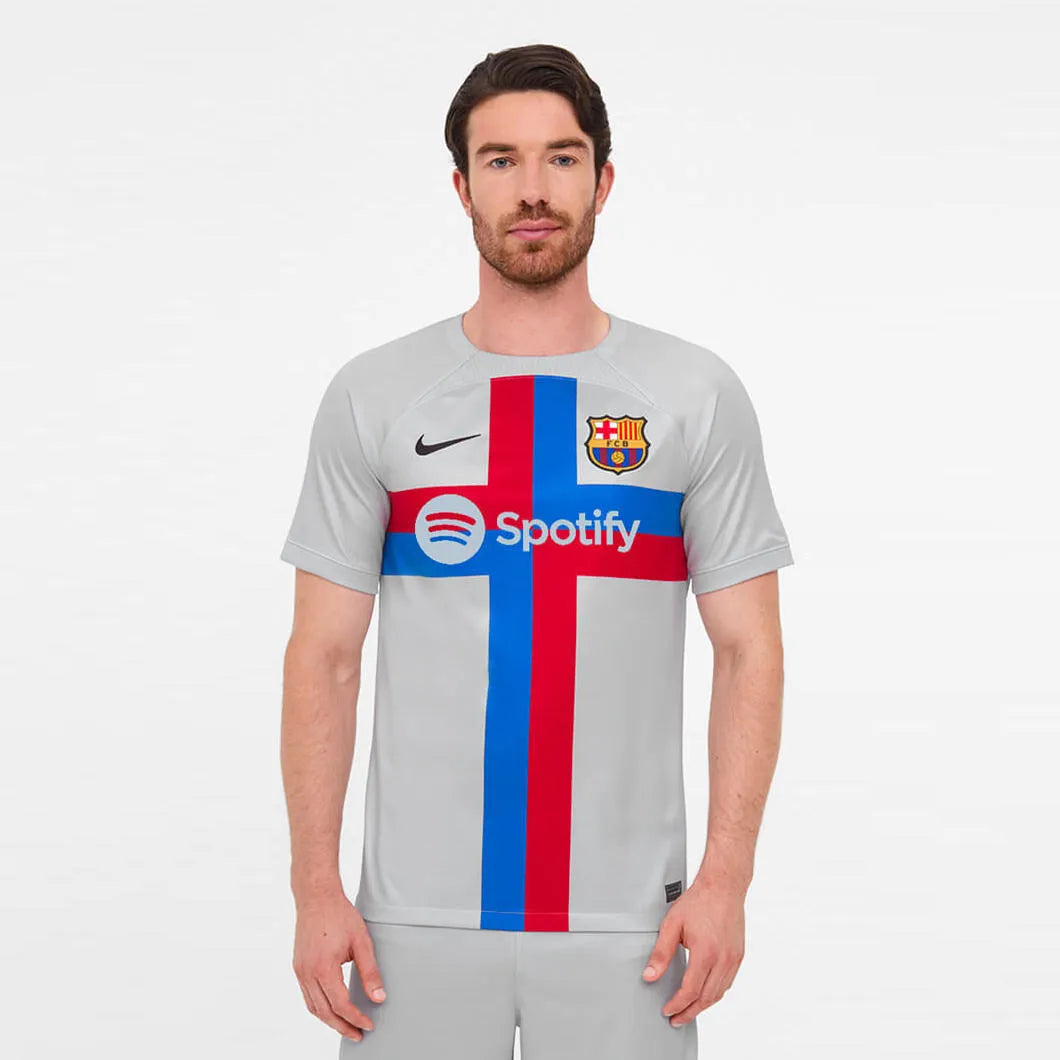 Nike 2022-23 FC Barcelona Third Jersey - Sky Grey-Black