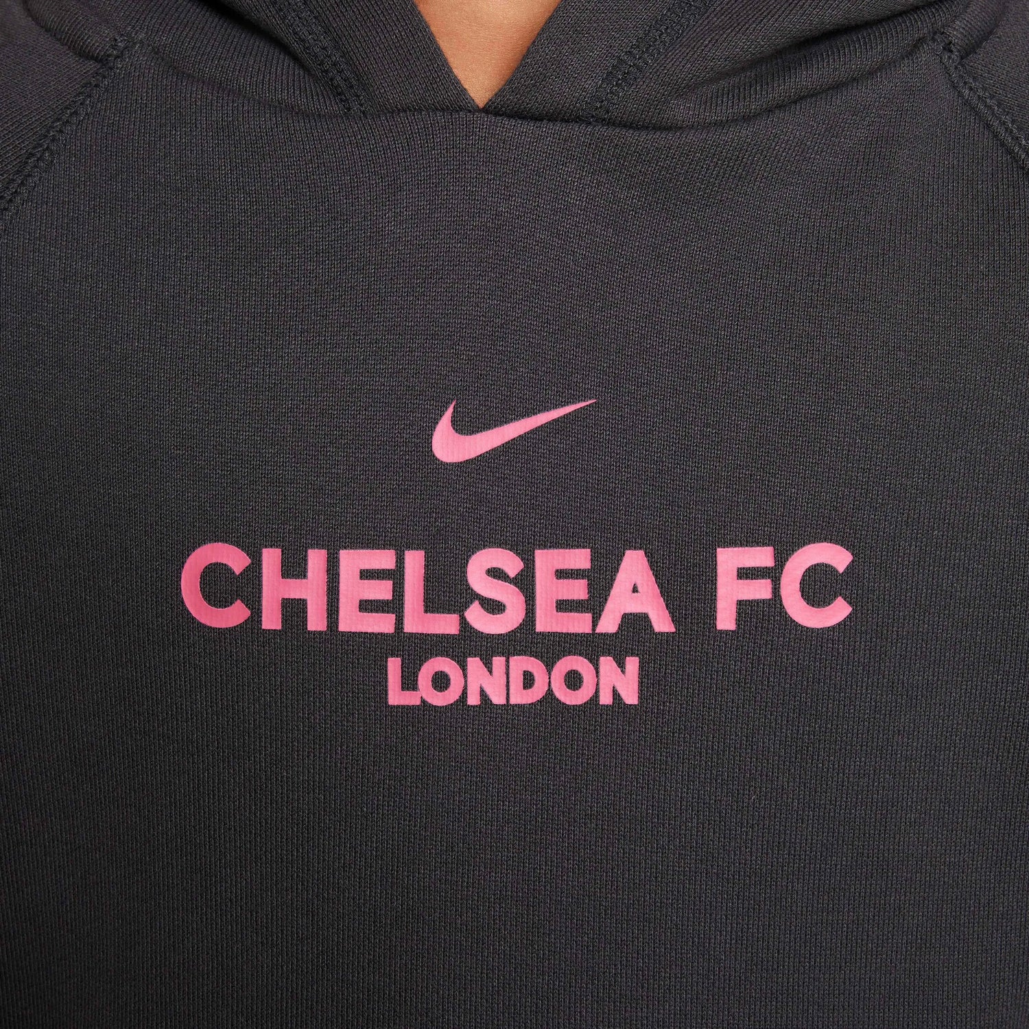 Nike 2024-25 Chelsea Youth Air Pullover Hoodie (Detail 3)