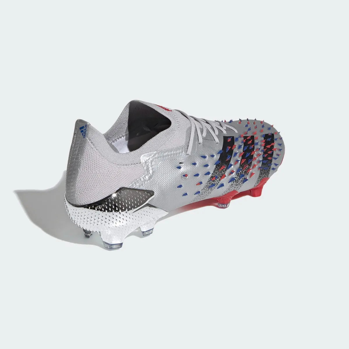 Adidas Predator Freak .1 Low FG - Silver Metallic-Red-Royal (Diagonal 2)