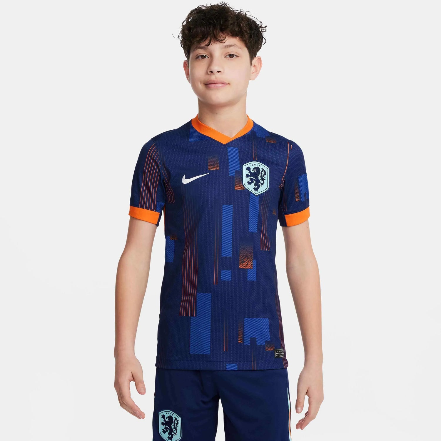 Nike 2024-25 Netherlands Youth Stadium Away Jersey (Model - Front)