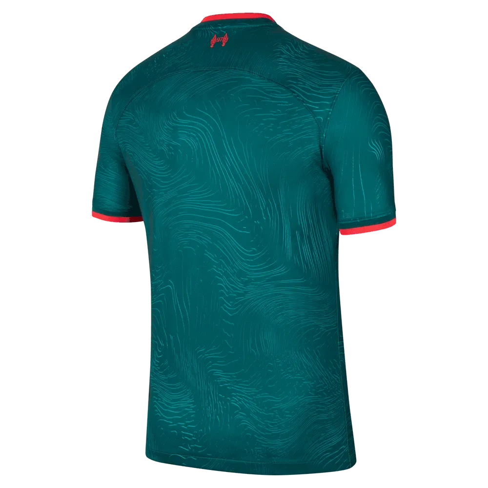 Nike 2022-23 Liverpool Third Jersey - Dark Atomic Teal-Siren Red (Back)