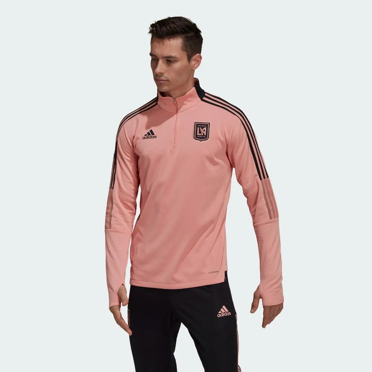 Adidas 2021 22 LAFC Warm Up Top Trace Pink