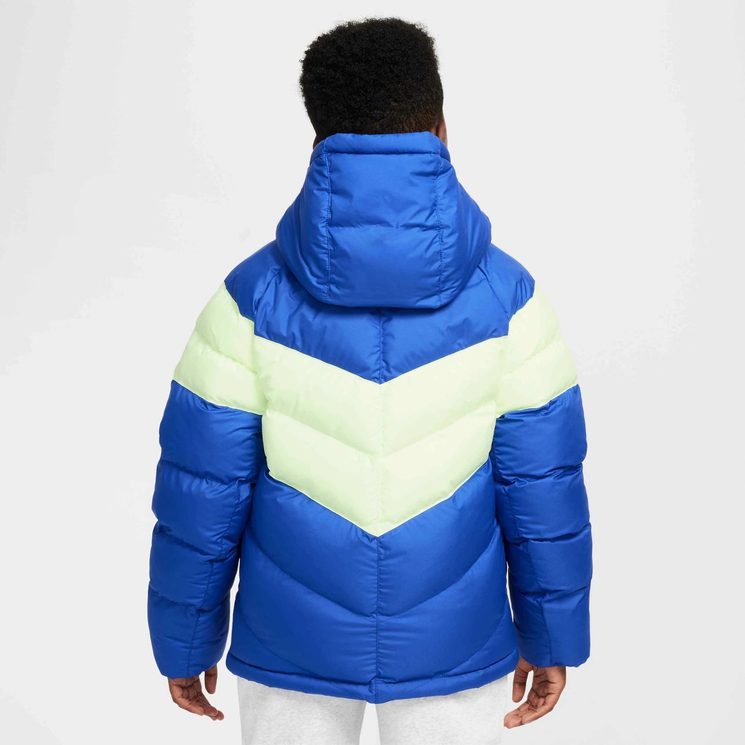 Nike 2024-25 Barcelona Youth Synethic Fill Hooded Jacket (Model - Back)