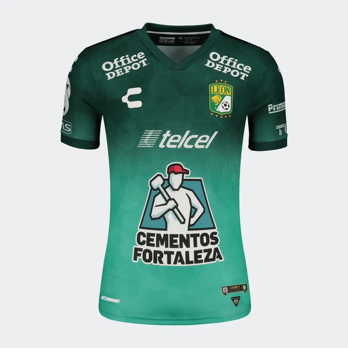 Charly 2021-22 Leon Home Jersey - Green (Front)